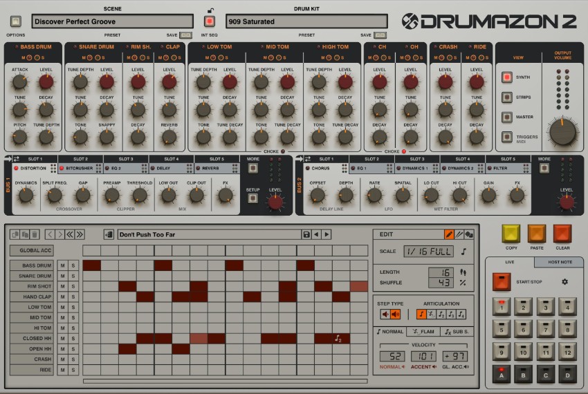 Drumazon 2 plugin interface