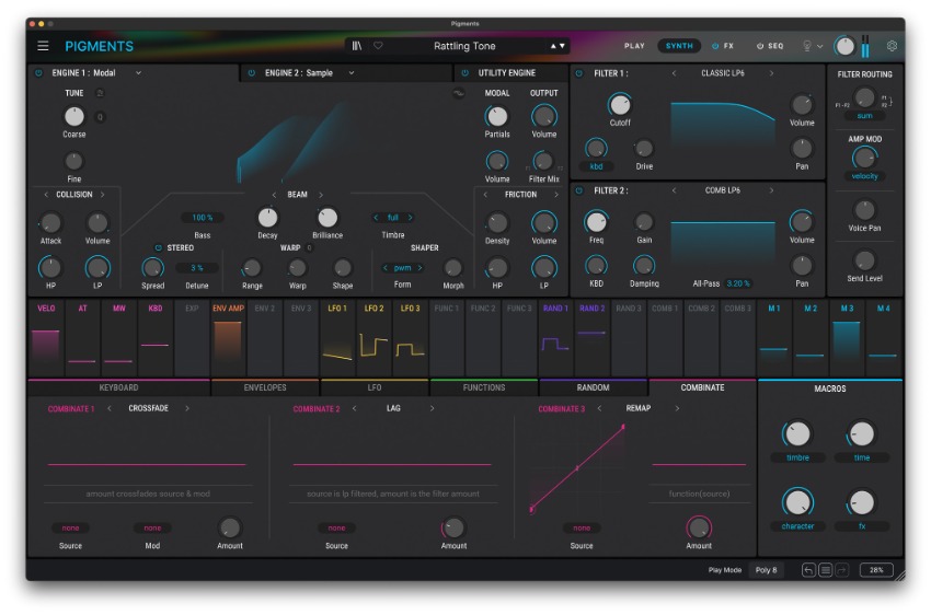Pigments 7 plugin interface