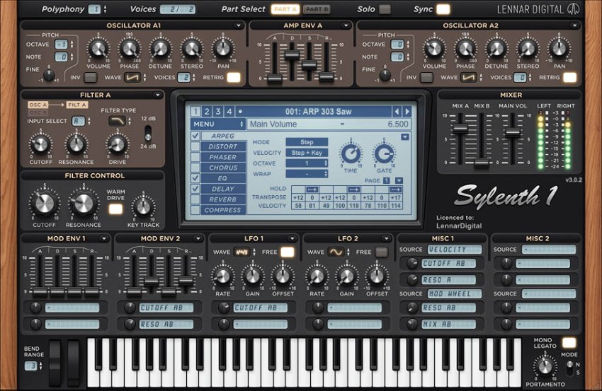 Sylenth1 plugin interface