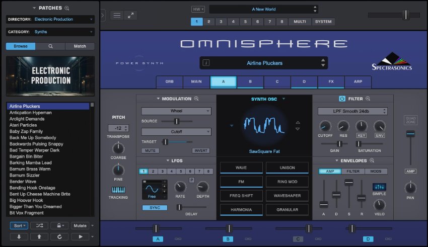 Omnisphere 3 plugin interface
