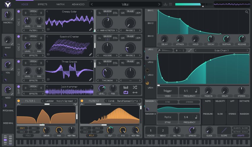 Vital plugin interface